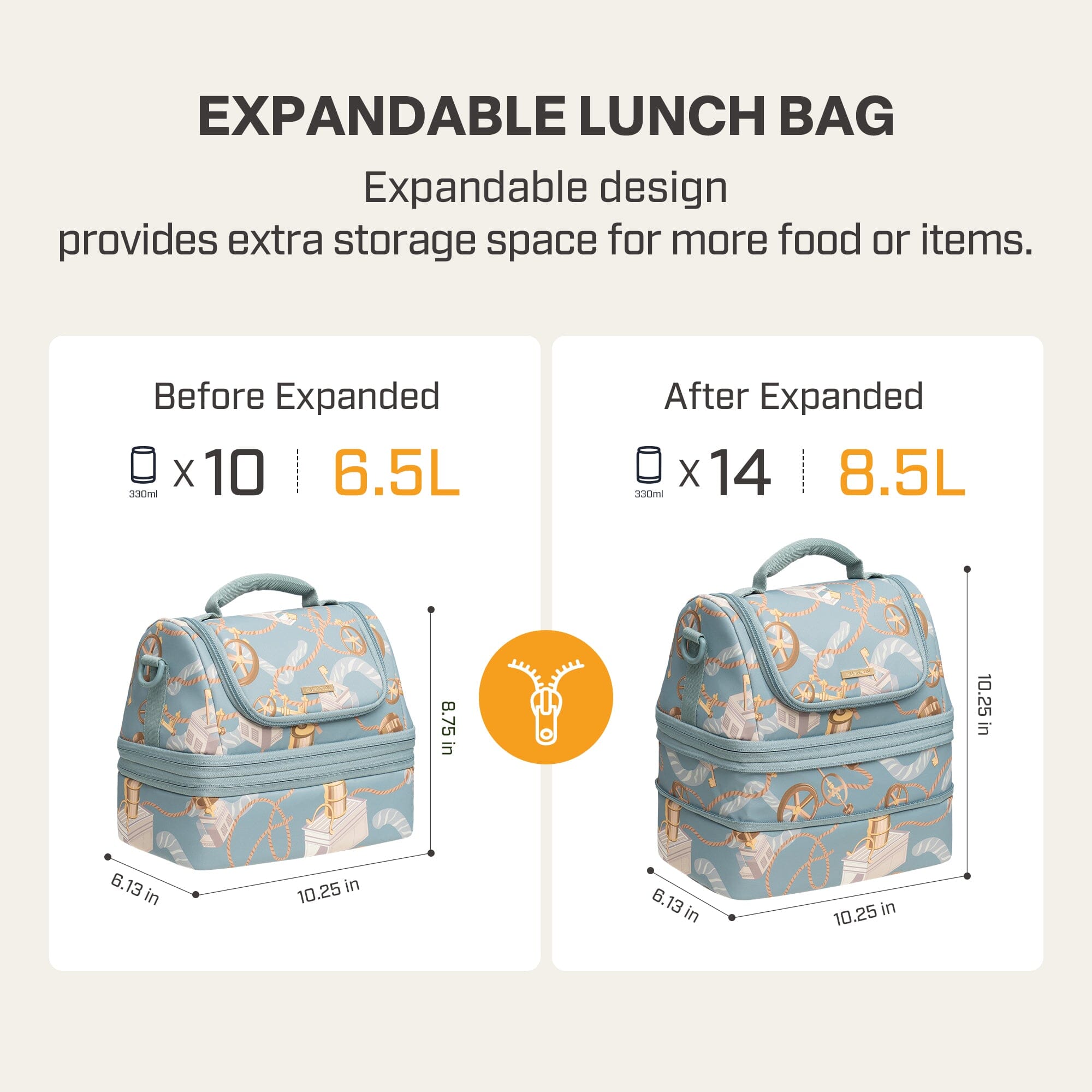 Double Deck Lunch Bag