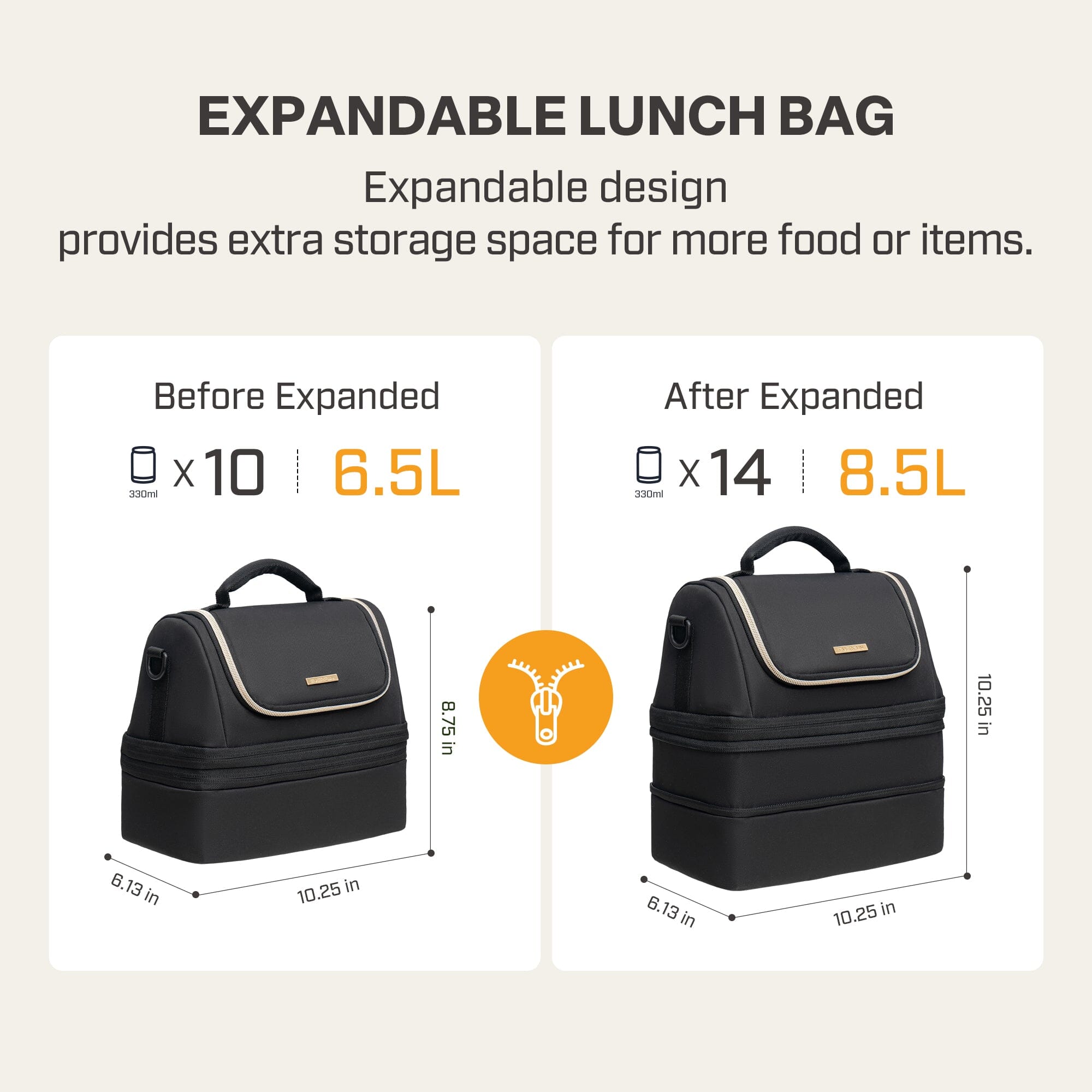 Double Deck Lunch Bag