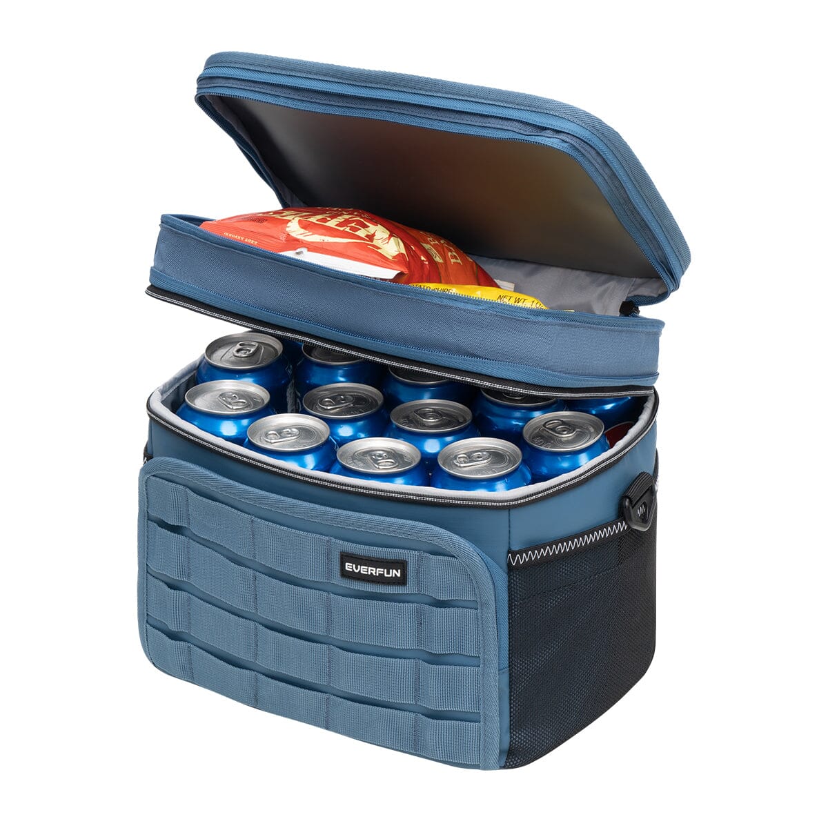 evenflo cooler bag EVERFUN 30-Can Tactical Cooler Bag Insulated Lunch Box, Leakproof MOLLE Soft Cooler for Men, Work Commute, Construction, Camping, Picnic Gray