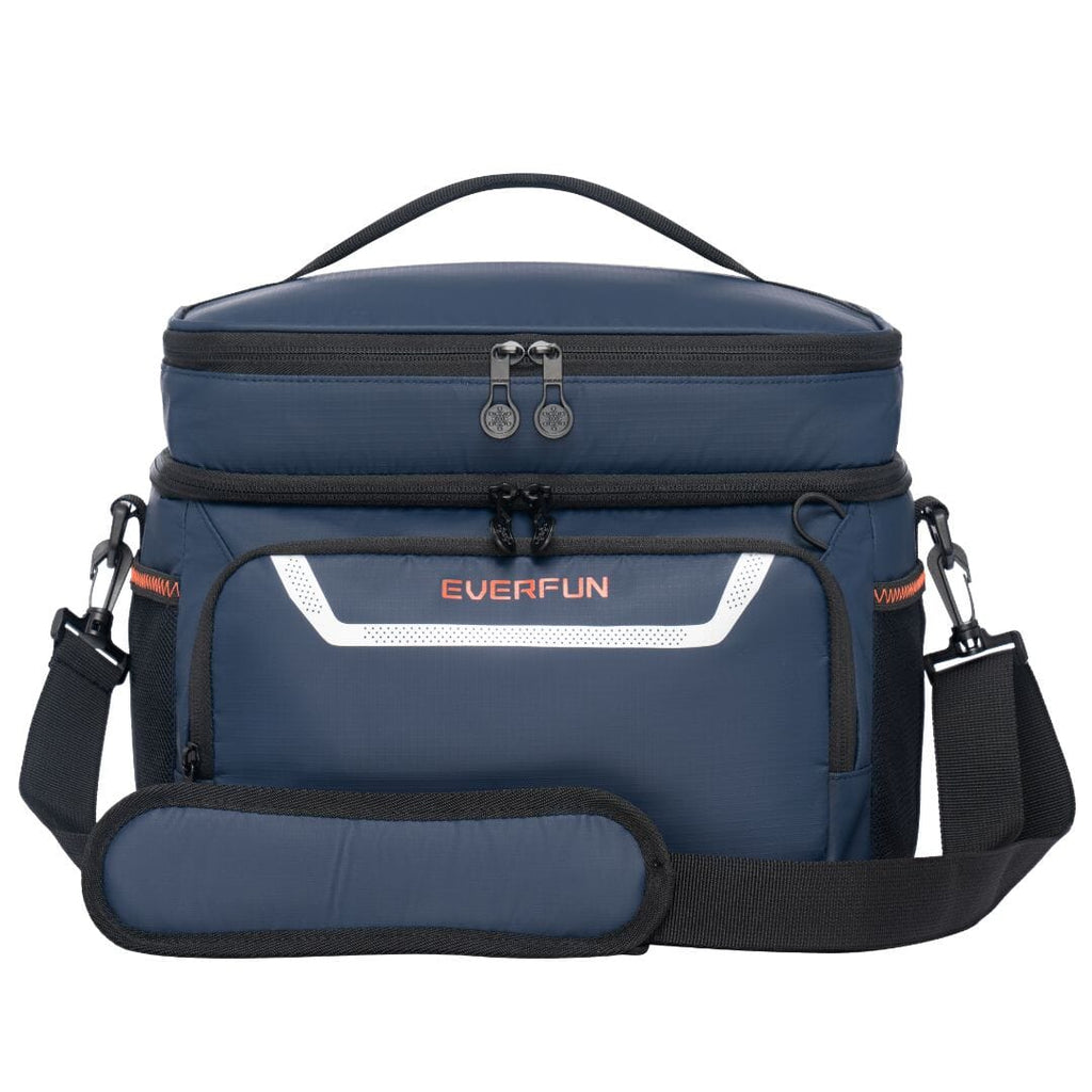 Navy Dual Compartments Soft Cooler 