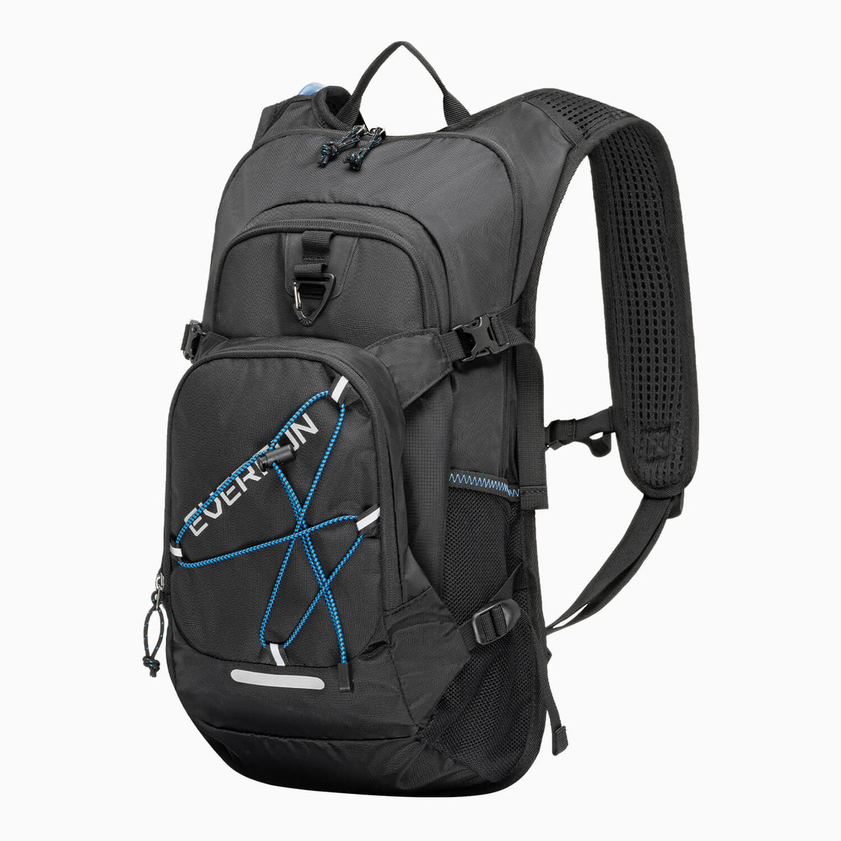 Black Lightweight Hydration Backpack Hiking with 2L Reservoir – EVERFUN