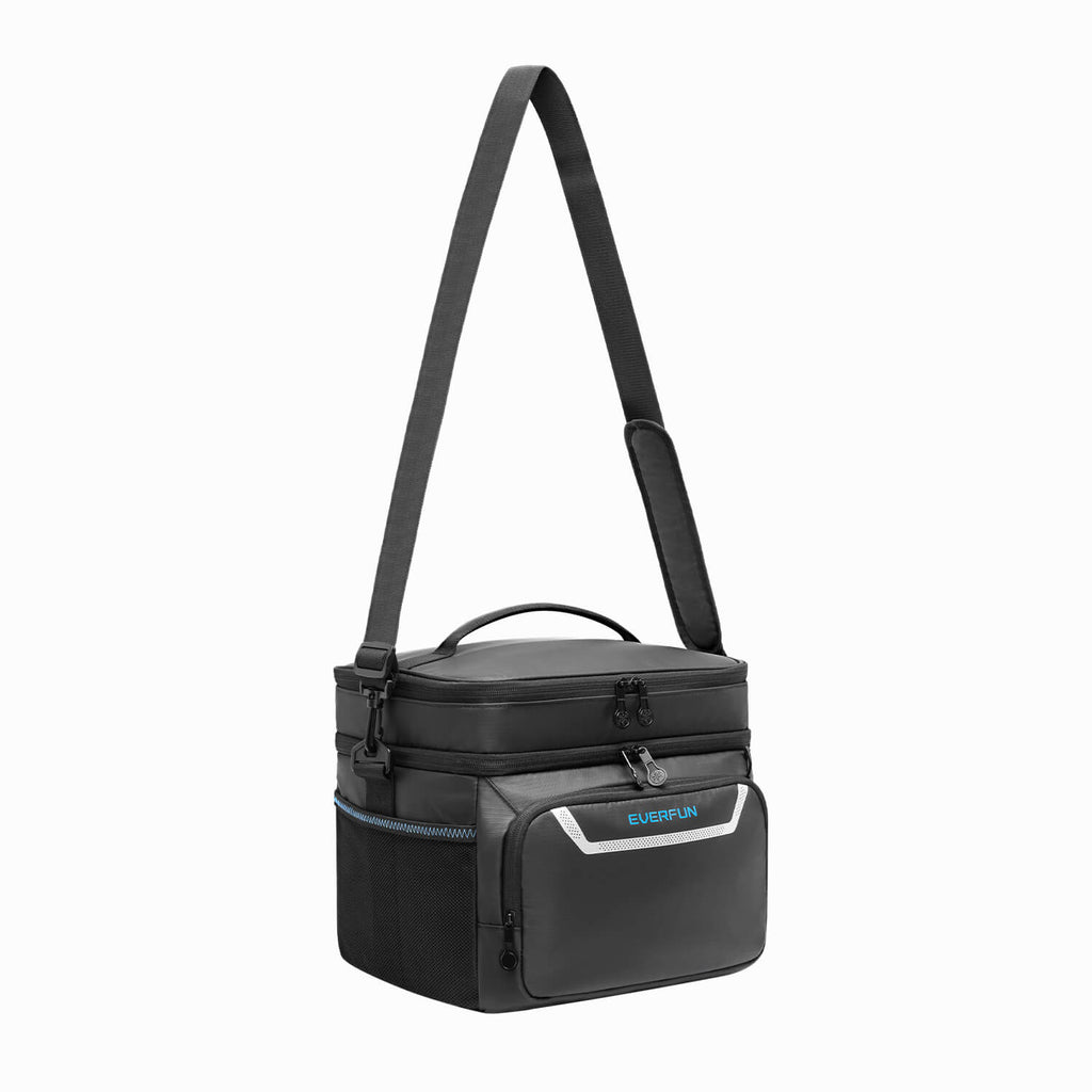 EVERFUN Double Compartment Collapsible Cooler Lunch Bag