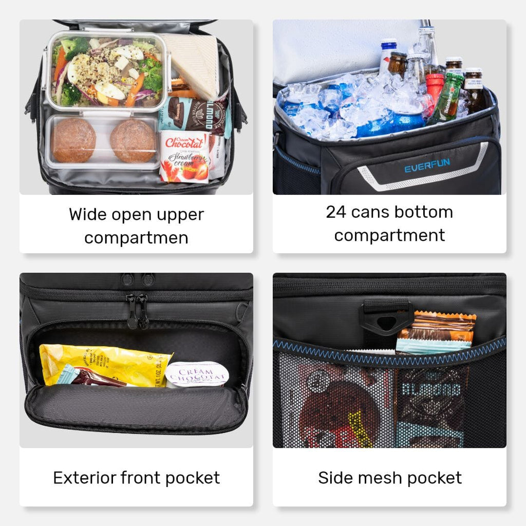 double compartments soft cooler