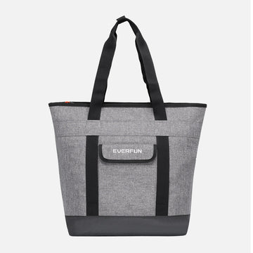 Extra-large Collapsible Insulated Grey Tote Bag